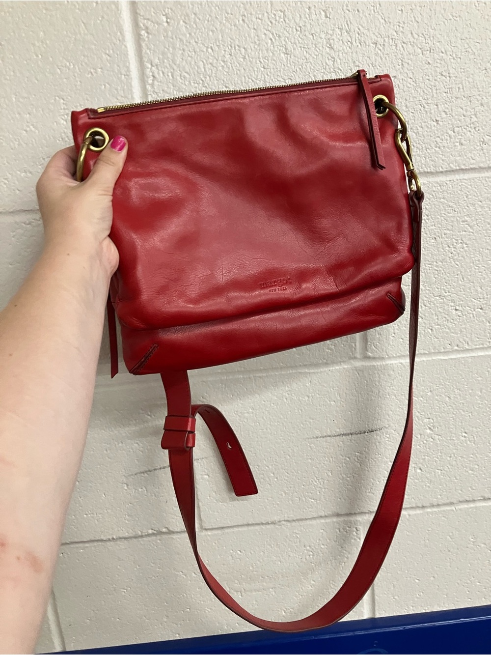Margot New York Red Leather Bag